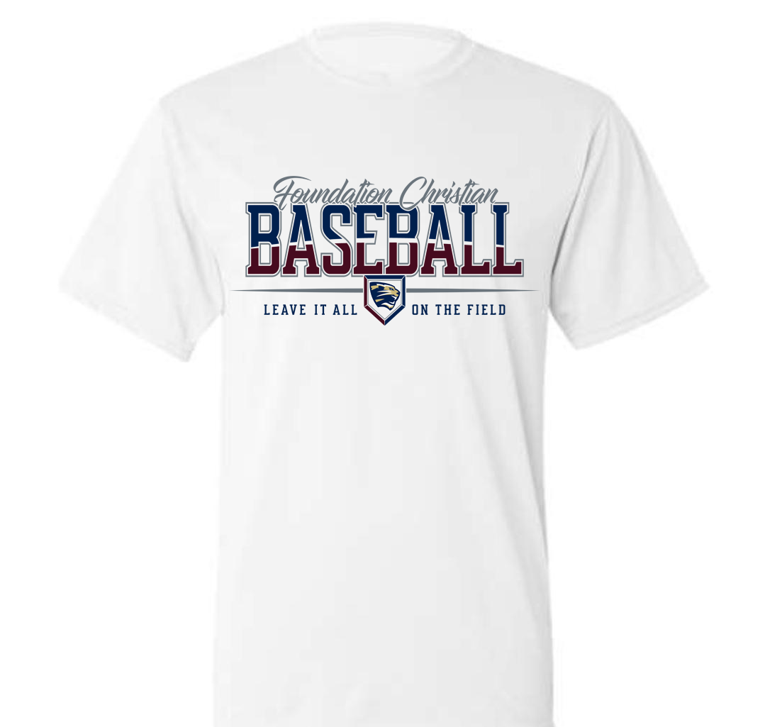 Dry fit White T-shirt Adut/Youth