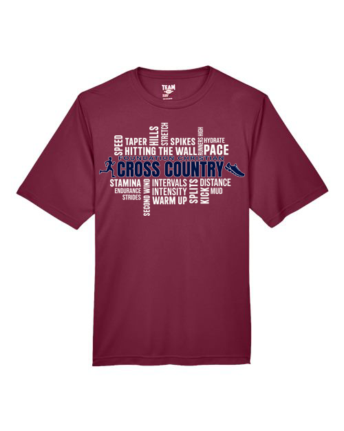 Cross Country Dry fit T-shirt (MALE runner icon)